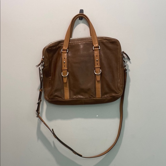 Coach Brown Leather Messenger Bag - Picture 2 of 15
